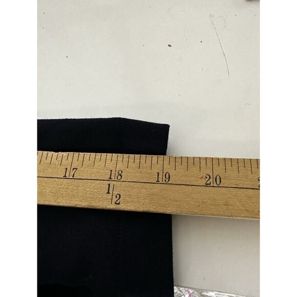 Uniqlo Small Women Pull On Pleated Cropped Wide Leg Pants Navy Blue 12-2k - Picture 8 of 9